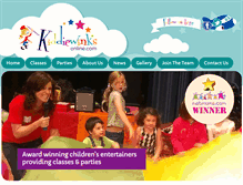 Tablet Screenshot of kiddiewinksonline.com